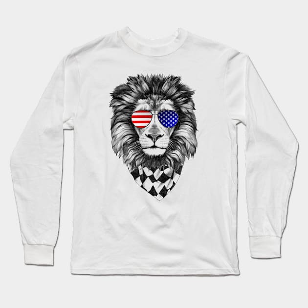 4th of July USA July 4th America Fourth Of July Long Sleeve T-Shirt by CreativeShirt